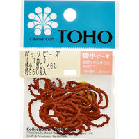 TOHO(トーホー) TOHO 特小ビーズ 糸通しビーズ 外径約1.5mm 1m入り No.46L SSB-46L-PC 1箱/5枚（直送品）