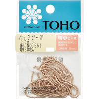 TOHO(トーホー) TOHO 特小ビーズ 糸通しビーズ 外径約1.5mm 1m入り No.551 SSB-551-PC 1箱/5枚（直送品）