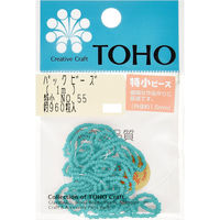 TOHO(トーホー) TOHO 特小ビーズ 糸通しビーズ 外径約1.5mm 1m入り No.55 SSB-55-PC 1箱/5枚（直送品）