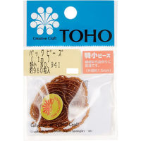 TOHO(トーホー) TOHO 特小ビーズ 糸通しビーズ 外径約1.5mm 1m入り No.941 SSB-941-PC 1箱/5枚（直送品）