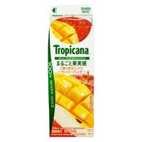 [冷蔵]トロピカーナ 100% まるごと果実感 マンゴーブレンド 900ml×6 4909411072902 1セット(6個)（直送品）