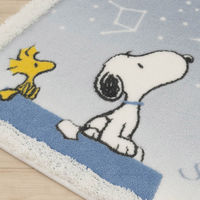 センコー スヌーピー 星空スヌーピー トイレマット 約80×60cm ブルーグレー SNB230601 1枚（直送品）