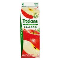 [冷蔵]トロピカーナ 100% まるごと果実感 アップル 900ml×6 4909411072865 1セット(6個)（直送品）