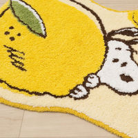 センコー スヌーピー フレッシュフルーツ トイレマット 約58×60cm イエロー SNB240404 1枚（直送品）