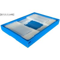 松本産業 オリコン 30L ブルー/クリア 30BC 1セット(2個) 570-3292（直送品）