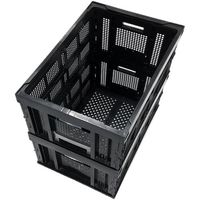 松本産業 オリコン 網目 150L ブラック 150ABL 1セット(2個) 570-3260（直送品）