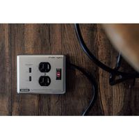 ファーゴ Fargo スチールタップ AC2個口 3.4A USB 2ポート シルバー PT410SV 1セット(20個) 562-7211（直送品）