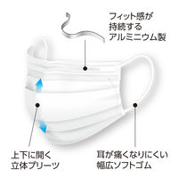 メディコムジャパン クラスメディカル リラックス 小さめ ホワイト JMK218814S　サージカル プリーツ 不織布 使い捨て　1箱(50枚入)