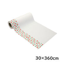 防虫・抗菌加工 食器棚シート 汚れ防止 30×360cm 赤い花 日本製 1個 ワイズ