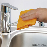 ピカッと 吸水クロス 繰り返し使える お掃除クロス 使い切り 雑巾 ロールタイプ オレンジ 1本（24カット分）ファイン