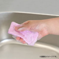 キッチンスポンジ 使い捨て 不織布クリーナー 洗剤付き 室内・屋外で 5×10cm パープル 1パック（30個入）オカザキ