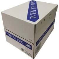 日本紙通商 コピー用紙 WHITE PPC B4 2500枚×5箱 PPCB4 1セット(12500枚) 561-7982（直送品）