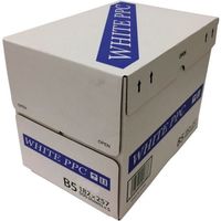 日本紙通商 コピー用紙 WHITE PPC B5 2500枚×5箱 PPCB5 1セット(12500枚) 561-7981（直送品）