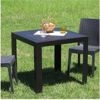 不二貿易 ステラ テーブル 80角 ブラック(11236) 49921 1個 540-6726（直送品）