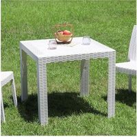 不二貿易 ステラ テーブル 80角 ホワイト(12517) 49923 1個 541-0064（直送品）