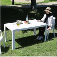 不二貿易 ステラ テーブル 80×140 ホワイト(12518) 49926 1個 542-4198（直送品）