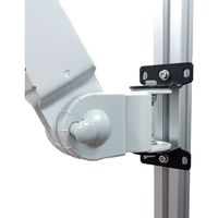 ウィンテクノ モダンソリッド アルミフレーム側面用垂直モニターアーム(縦方向レール用) LA-12AR-V 1台 587-0664（直送品）