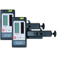 MYZOX 自動整準レーザーレベルMJーRE3×2台セット<MJー600/LAN2ーOD> MJ-600_224945 1セット（直送品）