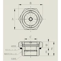 家原ライト工業 オイルゲージMG形1 1/4 10115000 1個 551-2537（直送品）