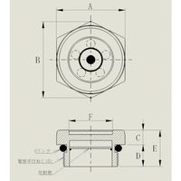家原ライト工業 オイルゲージSM形1 1/4 10305000 1個 551-2552（直送品）