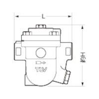 テイエルブイ TLV フリーフロート・スチームトラップ J3Xー10ーRcー25ーFCD450 (ねじ込み) /~1.0MPaG 1個（直送品）