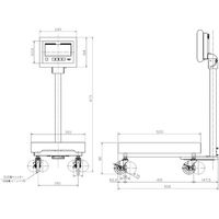大和製衡 ヤマト 防水型デジタル台はかりDPー6701NーWー60(検定外品) DP-6701N-W-60 1台 562-8720（直送品）