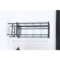 不二貿易 レグラス コレクションケース スタンド 4段 ミラータイプ BK 99499 1台 602-4188（直送品）