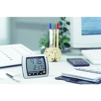 テストー TESTO 卓上温湿度計 608ーH2 温度・湿度校正書類付 0560 6082X2005 1台 688-6011（直送品）