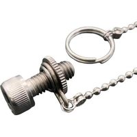 東京パーツセンター ラクテム ローレットナット 脱落防止チェーン付 M6ー400 RNC6-400 1個 687-9998（直送品）