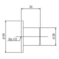 福井 OK607 ユニットザルボ内ネジ 13 1個（直送品）