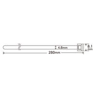 クルーズ 結束バンド (50本入) 280mm #8475 1セット(1袋(50本)×2)（直送品）