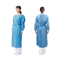 メディコムジャパン セーフウェア サージカルガウン 滅菌済 Lサイズ SFWGSG834D AAMIレベル3適合　ブルー　1パック(1枚入)