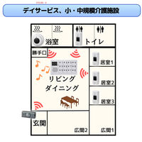 朝日電器 受信機チャイム1台×送信機6台H 985352_H_- 1セット（直送品）