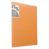 ハピラ クリアーファイル A4 20ポケット クリアーアソート FM311C 1セット(30冊)（直送品）