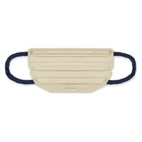 アイリスオーヤマ 美フィットマスク ふつう ペールベージュ×ネイビー　不織布　バイカラー　個包装　PK-BFC7MUB プリーツ　1パック(7枚入)