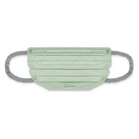 アイリスオーヤマ 美フィットマスク ふつう ピスタチオ×グレー　PK-BFC7MUD　プリーツ 1パック(7枚入)