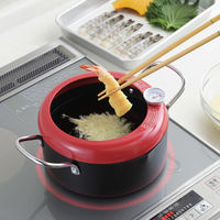 カンダ 0001133「食彩亭」温度計付天ぷら鍋20cm 4975192090725 1個（直送品）