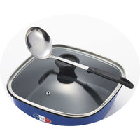 カンダ 0001205「ジャンヌ・エコール」着脱ハンドル角型鍋24cm 4975192092071 1セット（直送品）