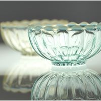 ヤマコー 菊型ガラス珍味入 水 27965 1個（直送品）