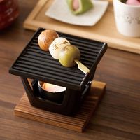 ヤマコー アルミ・ミニ角 プレート&コンロ セット 20195 1セット（直送品）