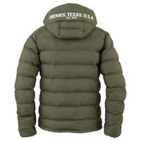 コーコス信岡 ワッシャーファイバーダウンフーディージャケット アーミー M D-23001 1着（直送品）