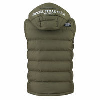 コーコス信岡 ワッシャーファイバーダウンフーディーベスト アーミー L D-23009 1着（直送品）