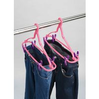 カワタキコーポレーション ズボンハンガー 2個組 ピンク 1個