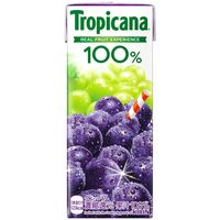キリンビバレッジ トロピカーナ 100％グレープ 250ml 紙パック 1セット（48本）
