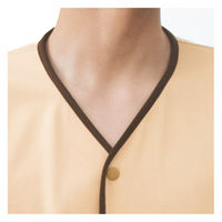 KAZEN ニットノーカラーパジャマ ファニーグリーン LL 304-49 1枚（直送品）