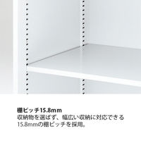 【組立設置込】イトーキ シンラインキャビネット  オープン 2段 下置 ベース付 ホワイトグレー EHTM-069LS1-WE 1台（直送品）