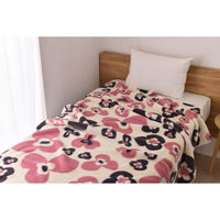 富士ベッド工業 アクリル毛布 ラクフラワー ピンク AHB-1107PK 1枚（直送品）