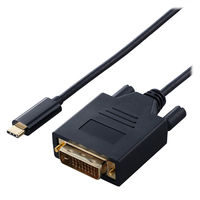 USB-C to DVI 変換ケーブル 1m 1920×1080 60Hz 黒 CAC-CDVI10BK2 エレコム 1個（直送品）