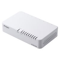 スイッチングハブ 8ポート ギガ LAN ハブ プラスチック 磁石付 ループ検知 白 EHC-G08PA4-JW エレコム 1個（直送品）