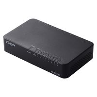 スイッチングハブ 8ポート ギガ LAN ハブ プラスチック ループ検知 黒 EHC-G08PA4-B エレコム 1個（直送品）
